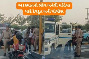 ahmedabad police helped activa driver woman video viral social media