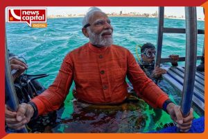pm narendra modi scooba diving old dwarka
