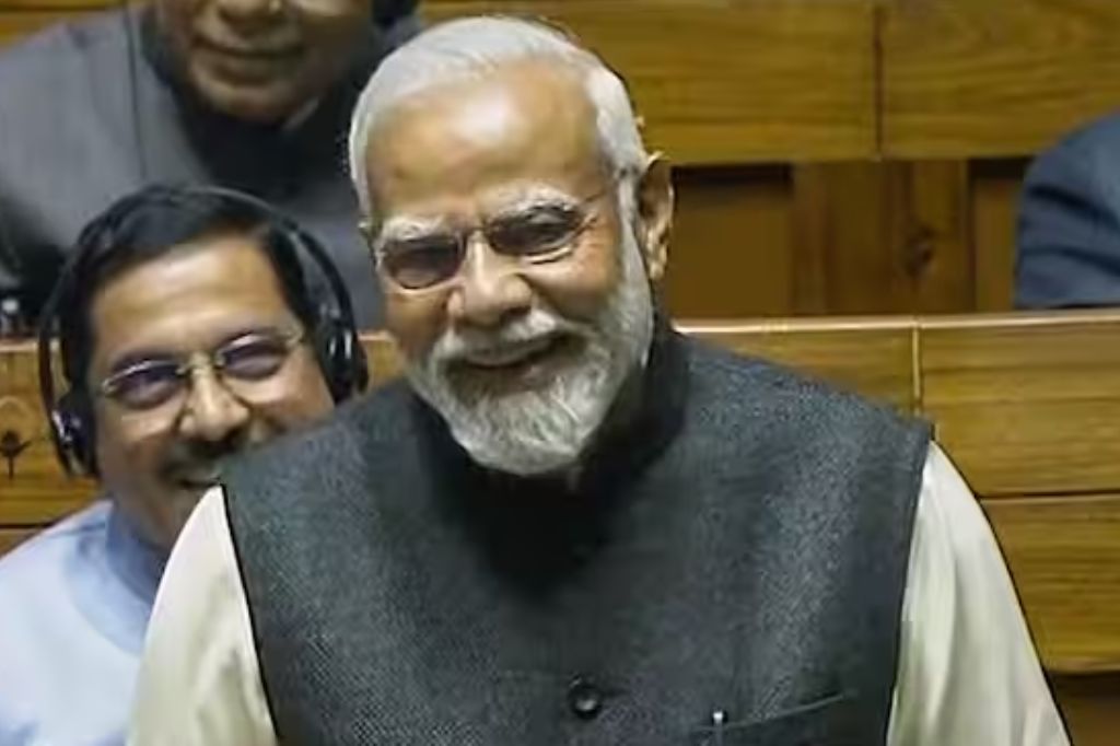 narendra modi rajyasabha live speech said congress will not win 40 seats