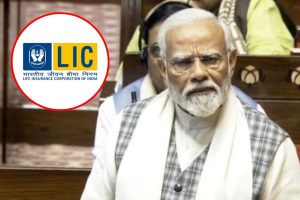 narendra modi rajya sabha speech said about lic share hit all time high